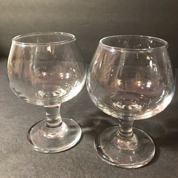 2 Cognac/Brandy Snifter/ Whiskey Wine Small Glasses 4" - Picture 2 of 8